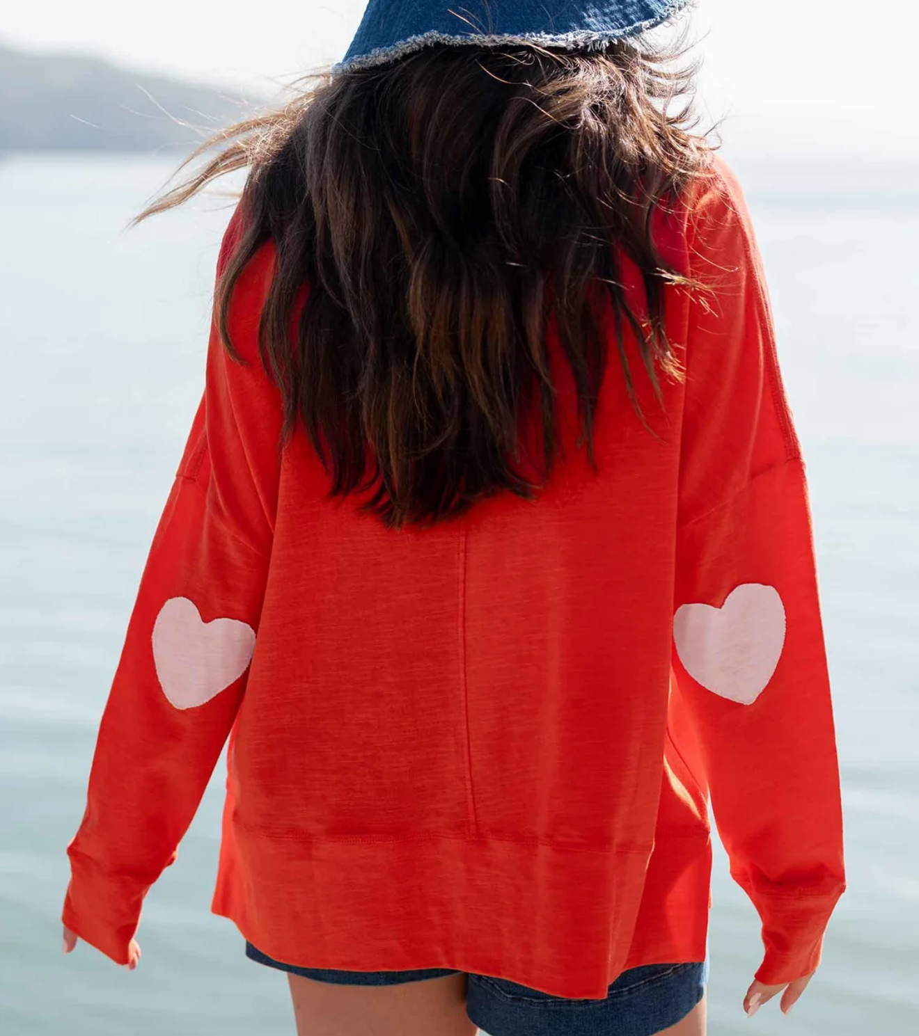 Amour Appliqué Tee/ Sahara red / light pink 🩷