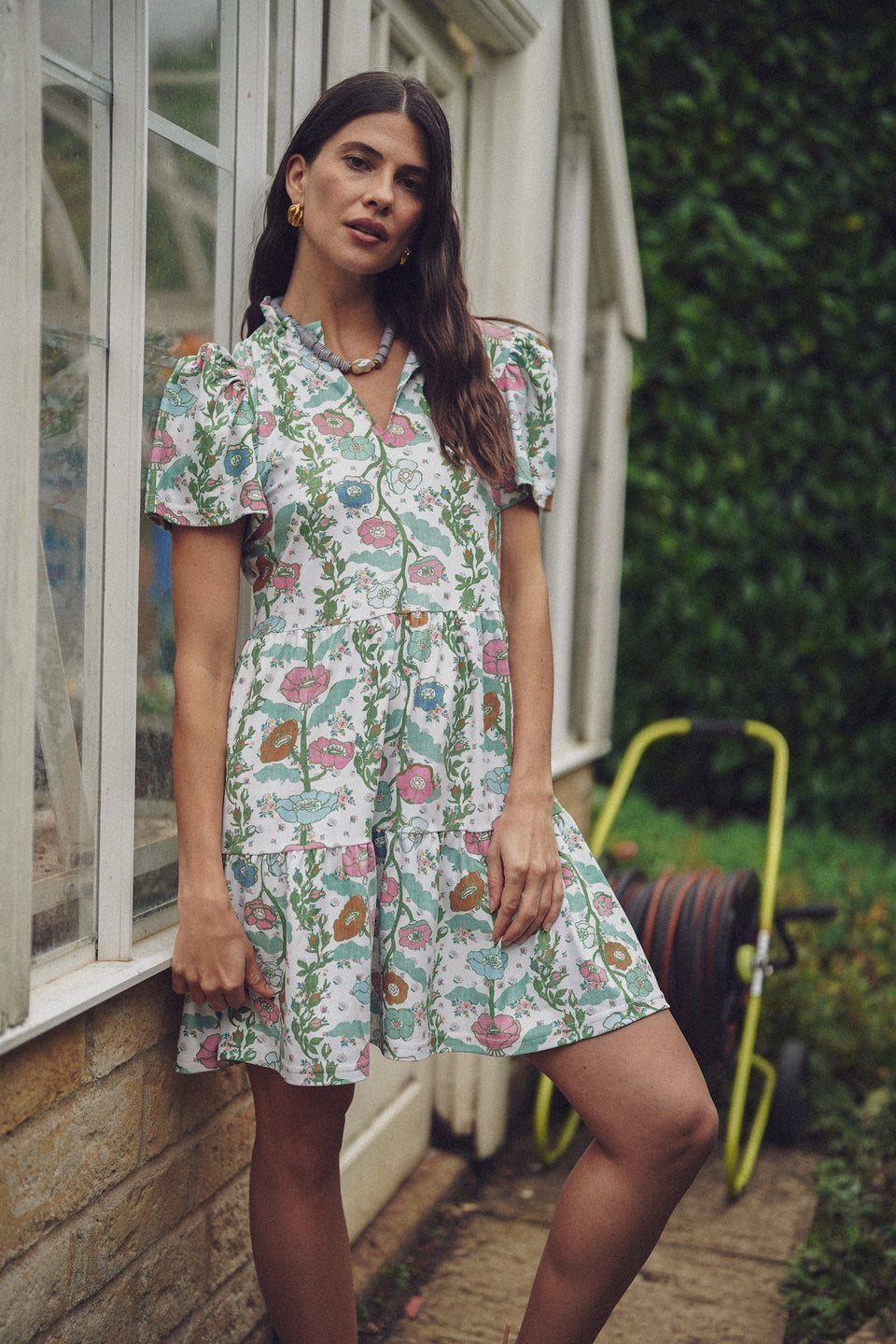 Navy Dress / Handkerchief Bloom