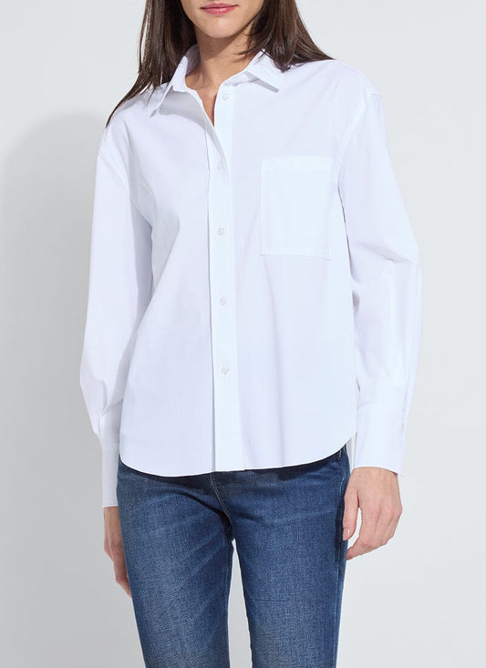 Desire Balloon Sleeve Shirt/ white