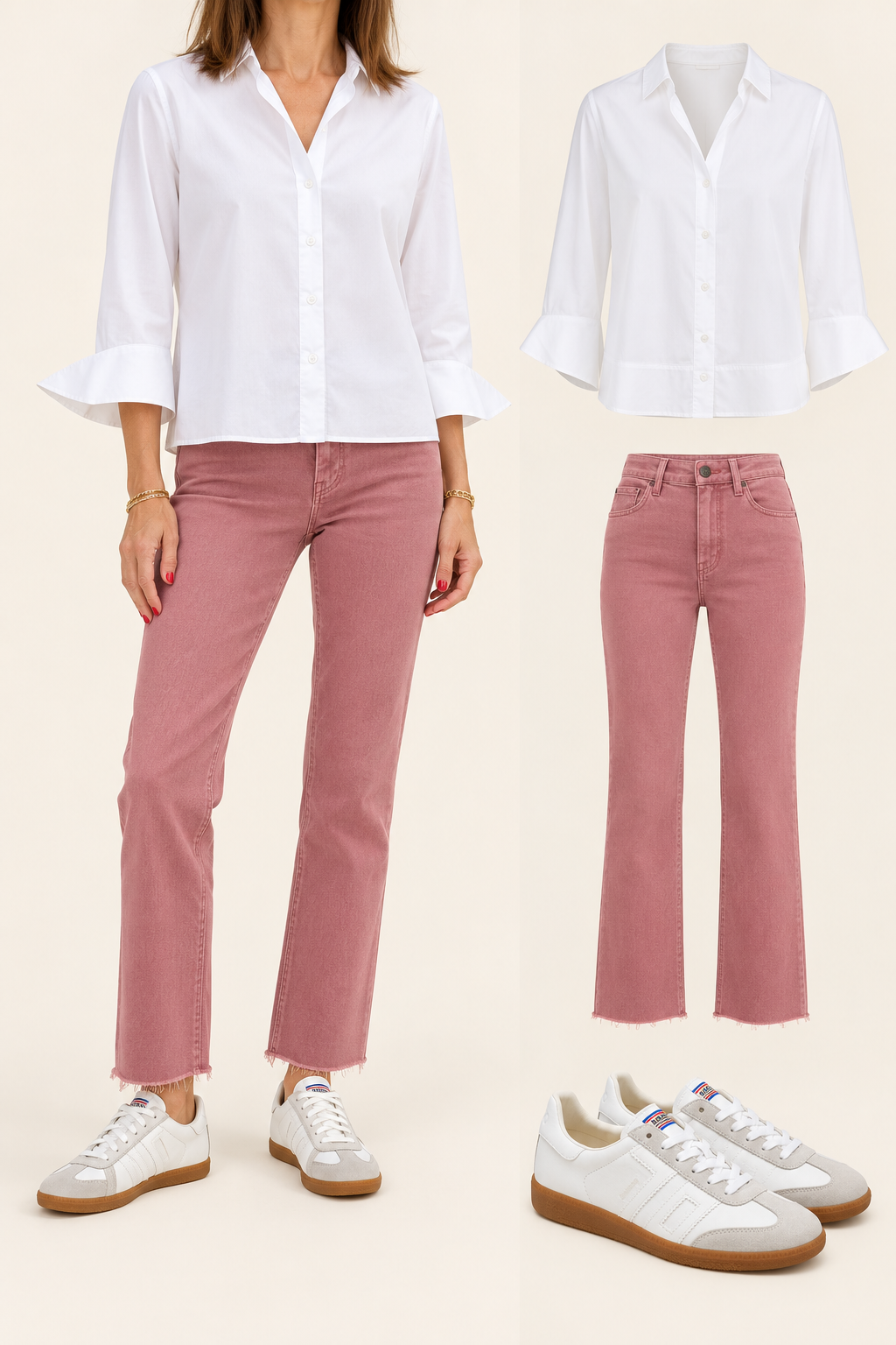 EUGENIE BOW BACK SHIRT  | WHITE