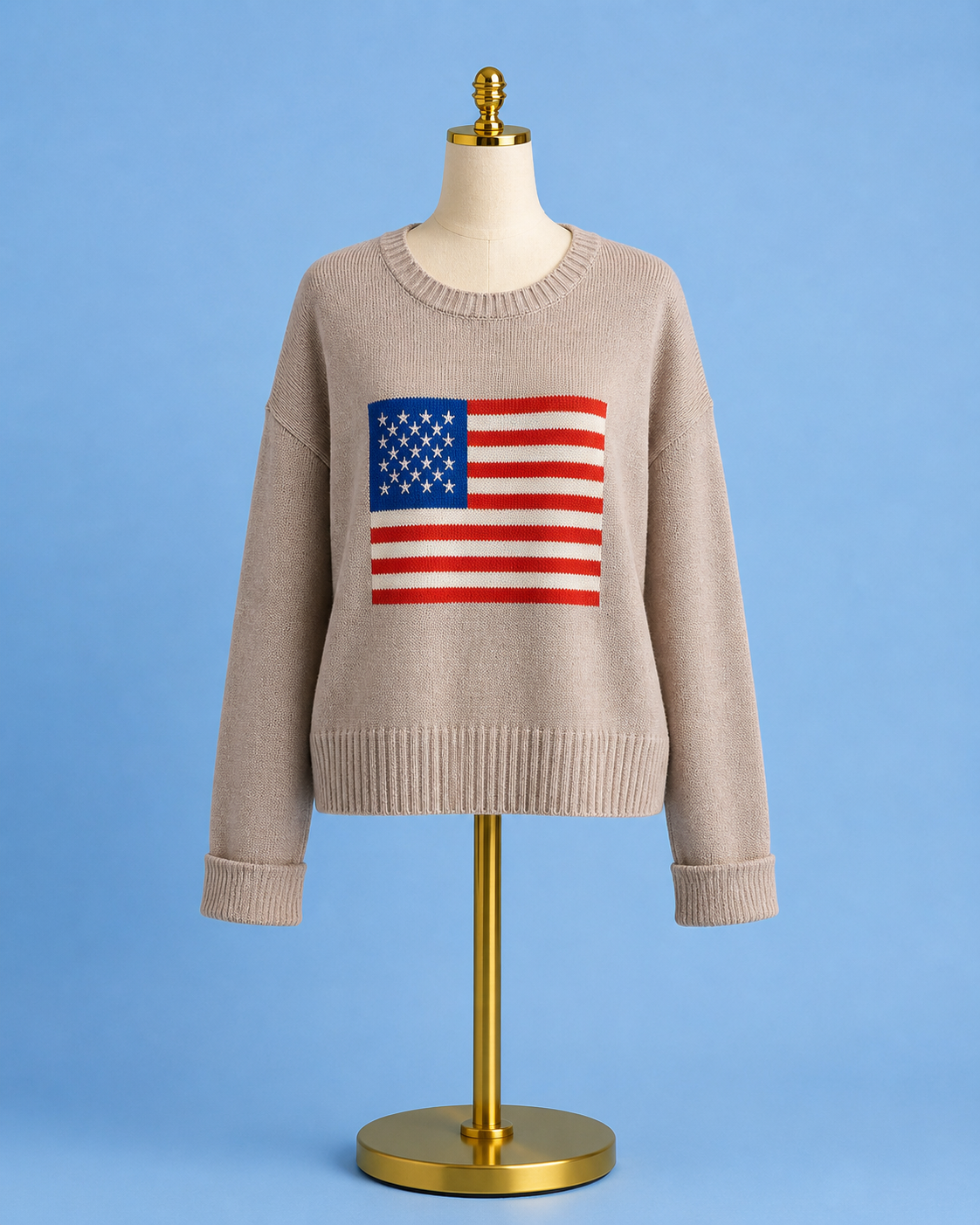 Sienna Patriot Sweater / Natural Heather