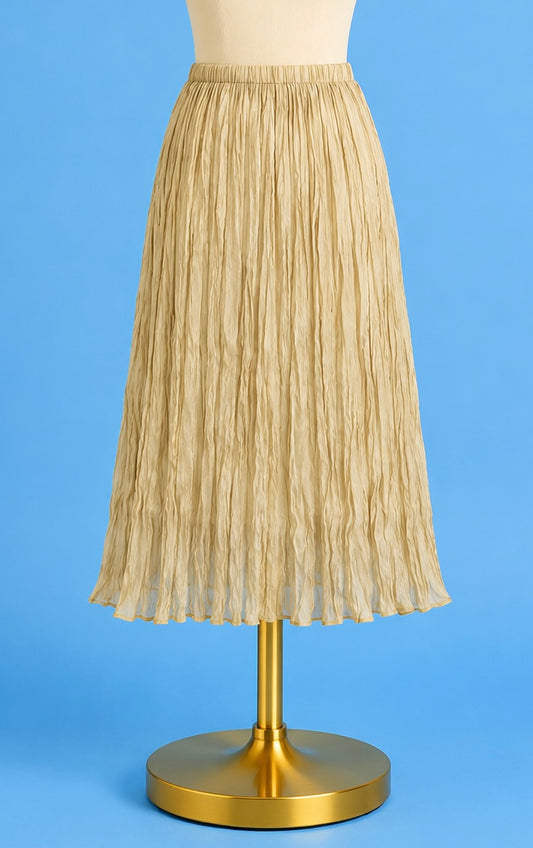 Skirt Plisse / natural