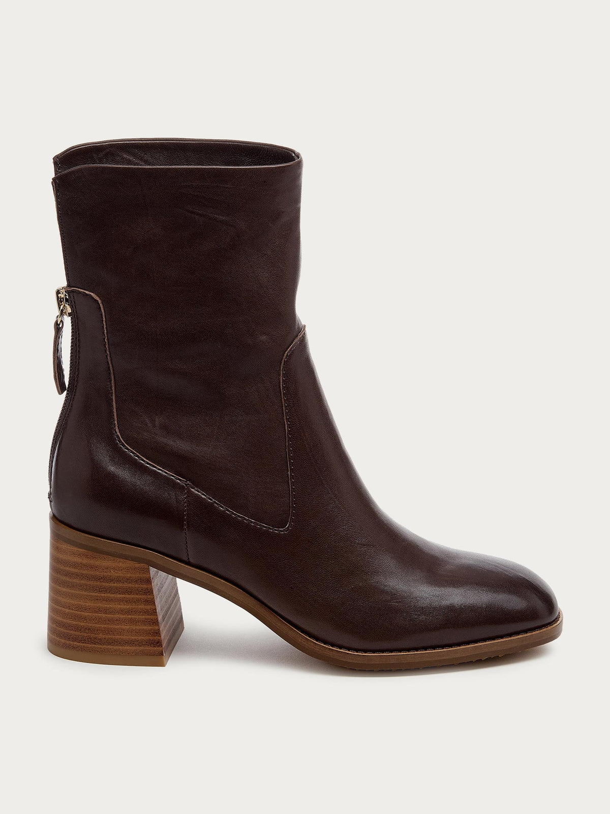 Island Cacoa Leather Booties