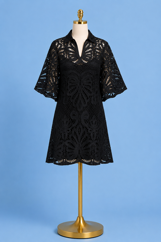 Tunic Dress/ Black Lace