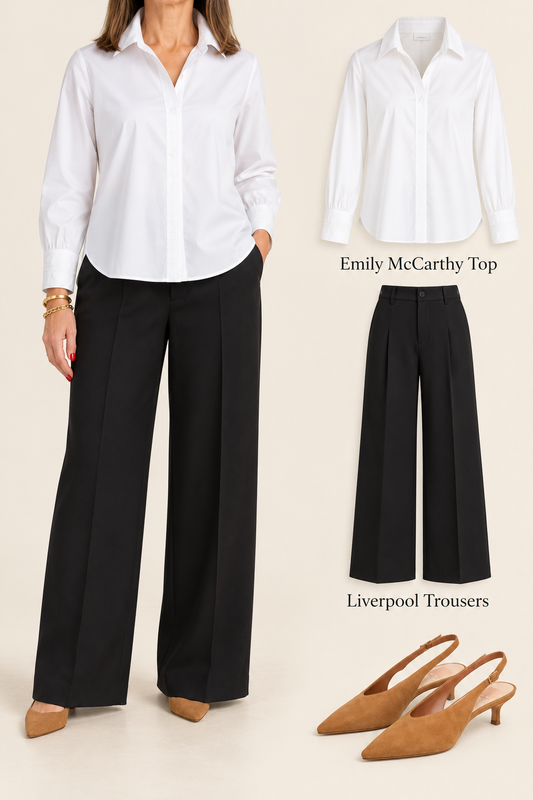 Pleated trouser/ black