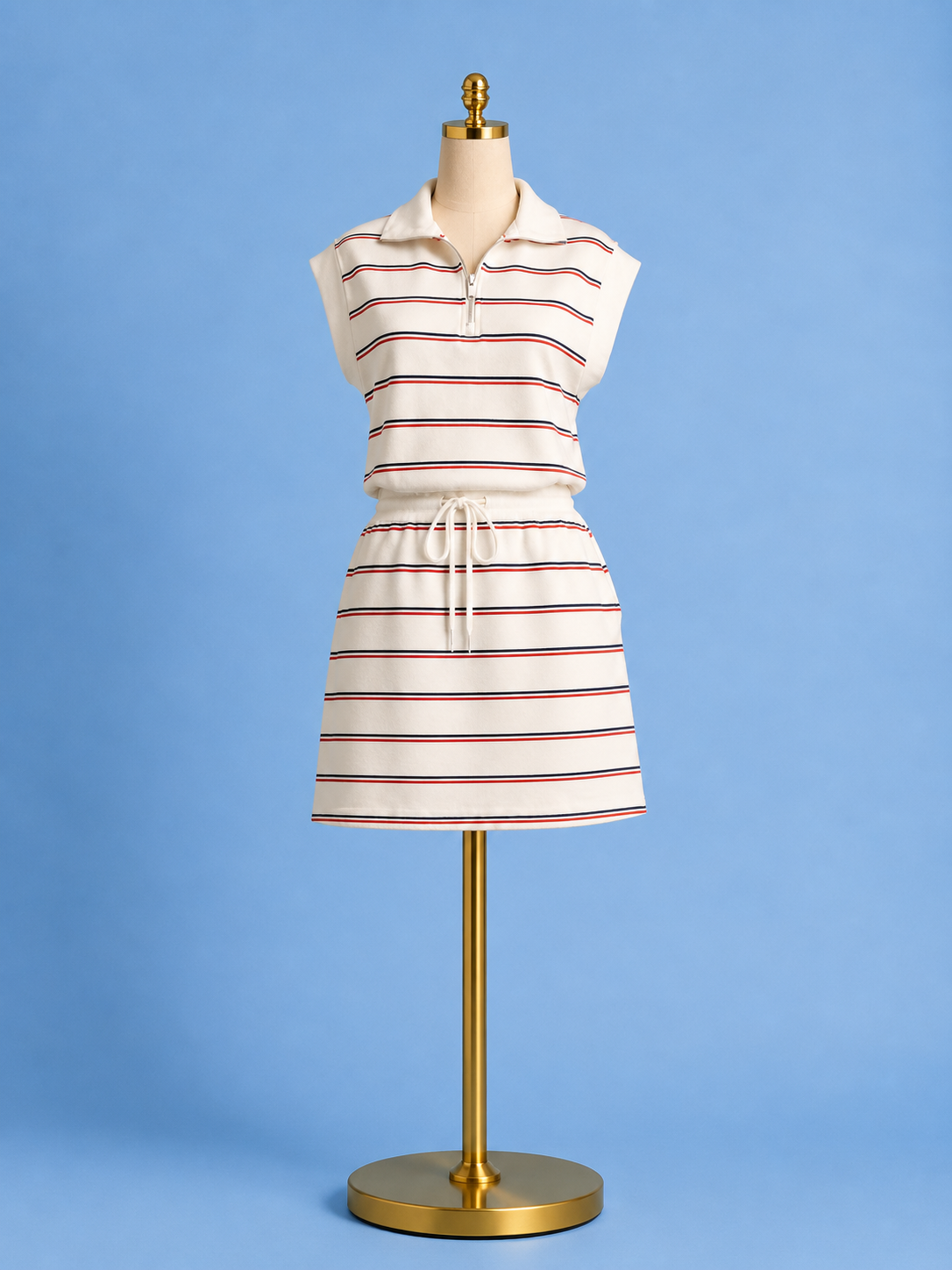 Club Dress striped white