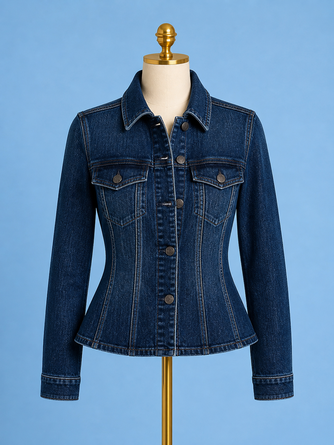 Fit and Flare Trucker Jacket / Delancy