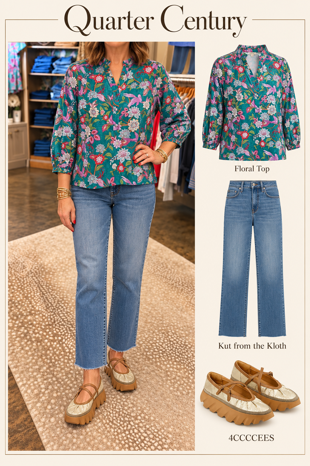 Daniella Top/ Jewel Garden