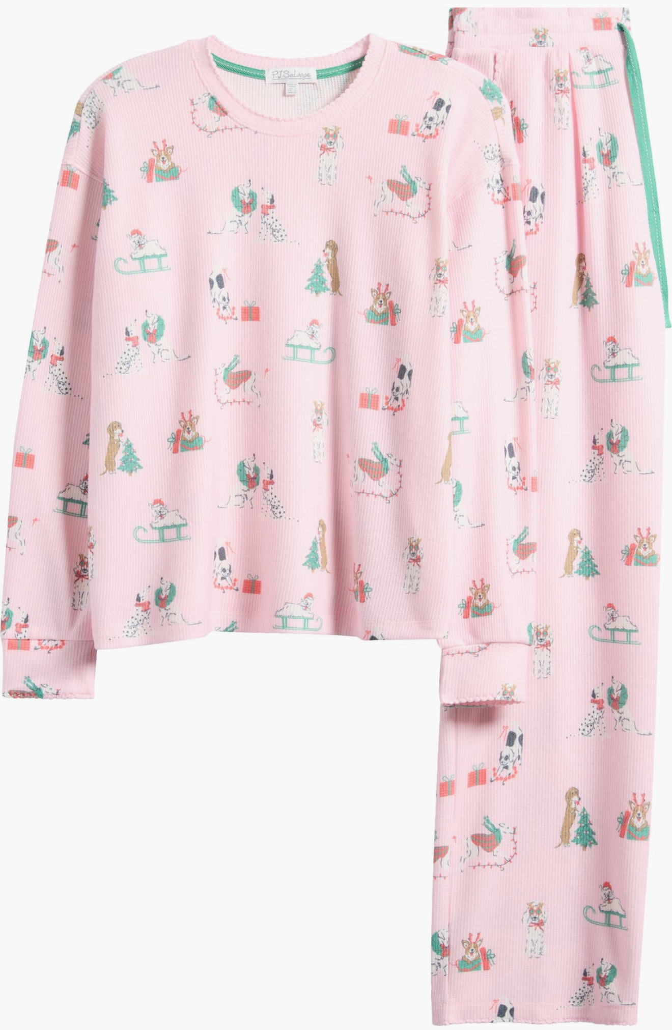 Peace & Pawlidays pajama set