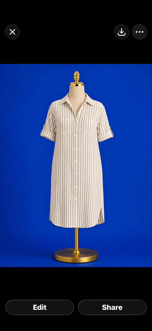 Juniper Linen Tunic shirt dress