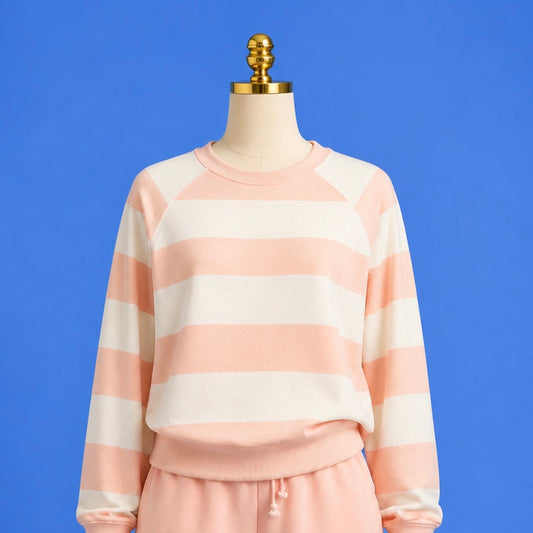 Saldana Stripe Sweatshirt/ Bellini
