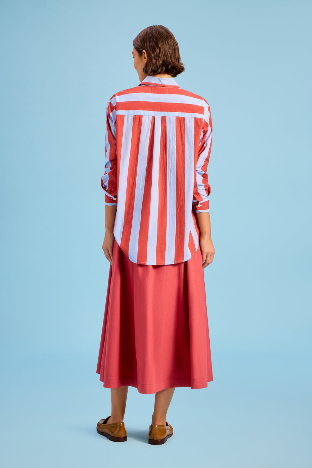 Boyfriend shirt/ Hearth Stripe