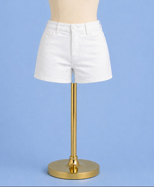 Jane high waist short/ optic white
