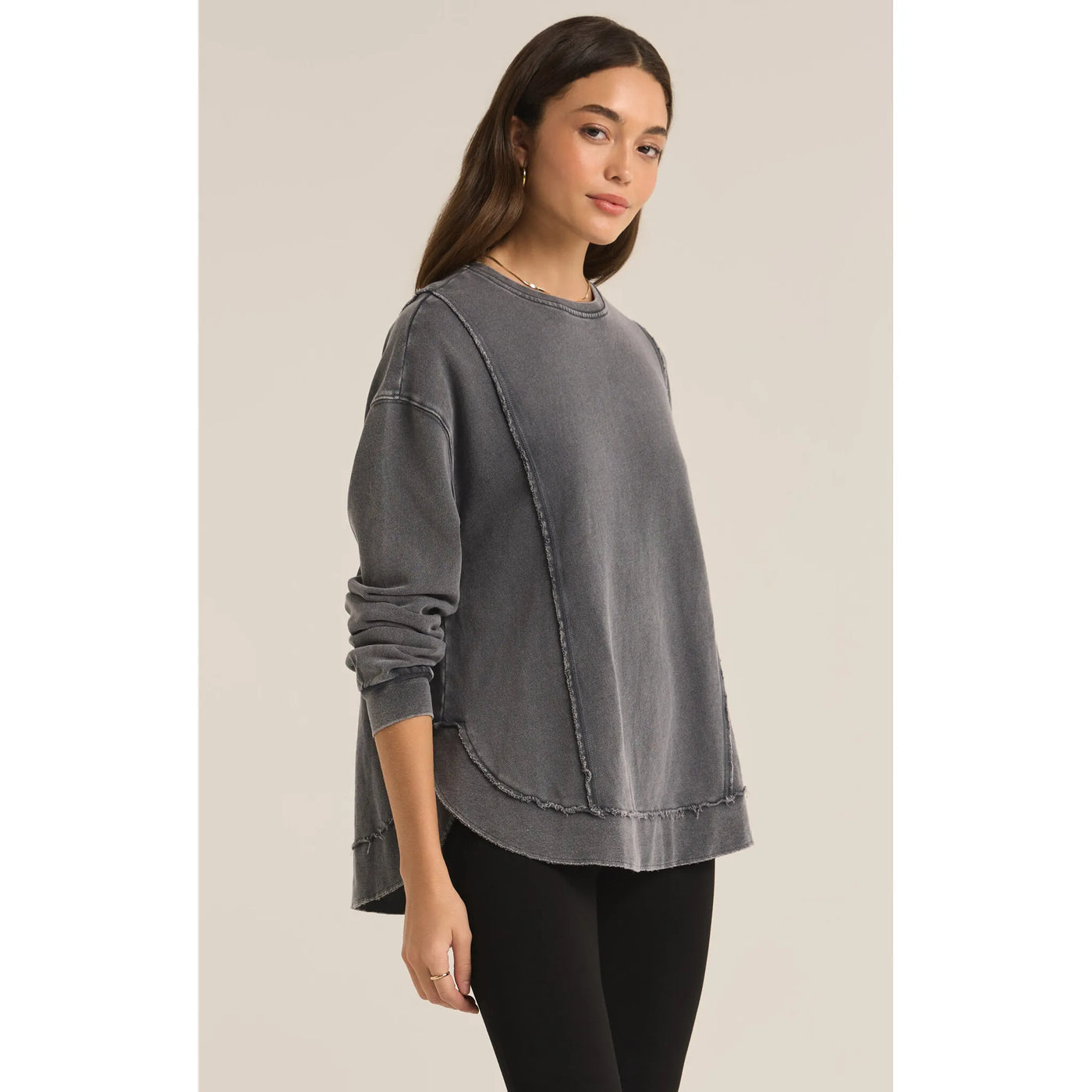 Z supply replay sweatshirt black sand