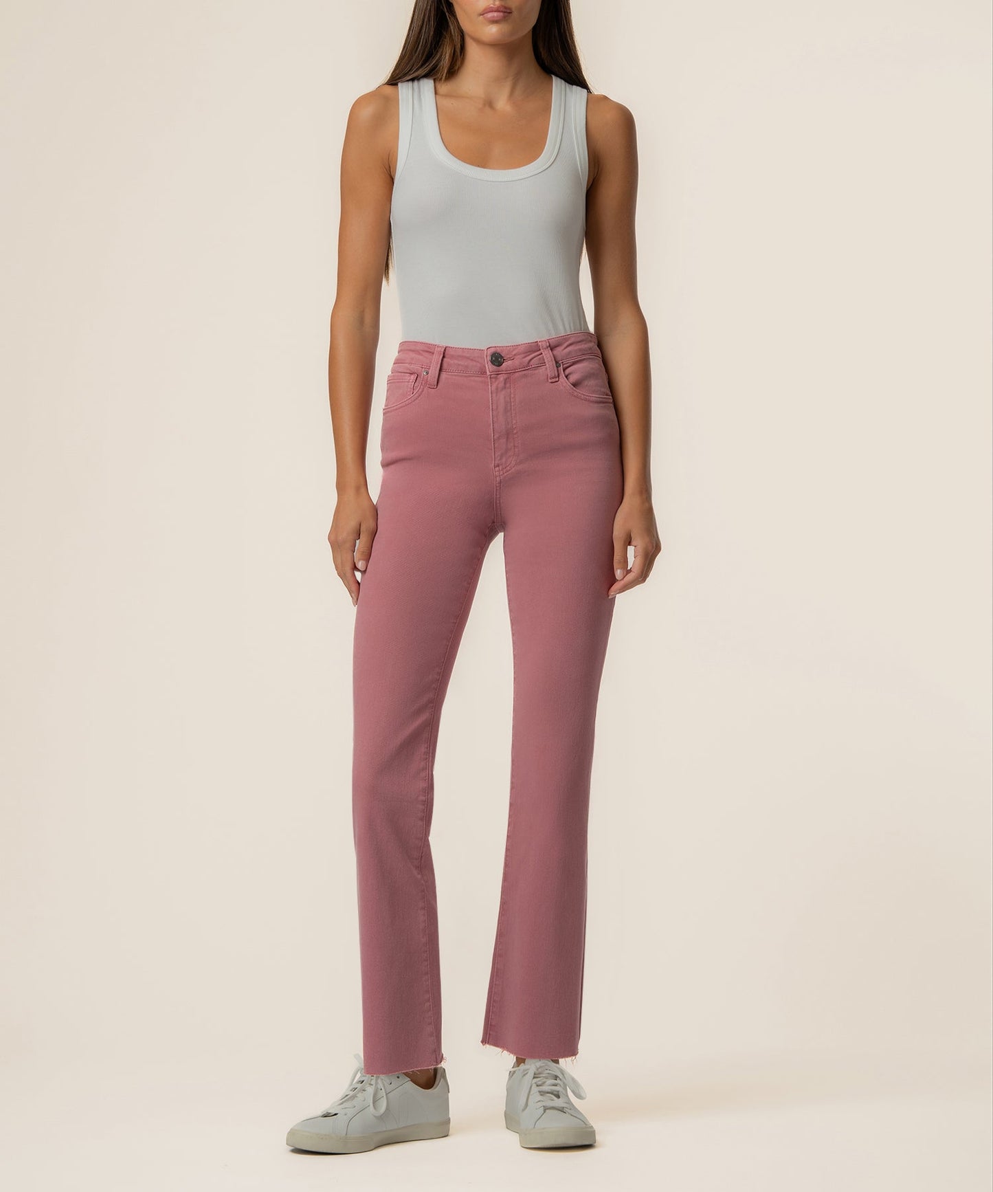 Kelsey High Rise Ankle Flare / Rose Garden
