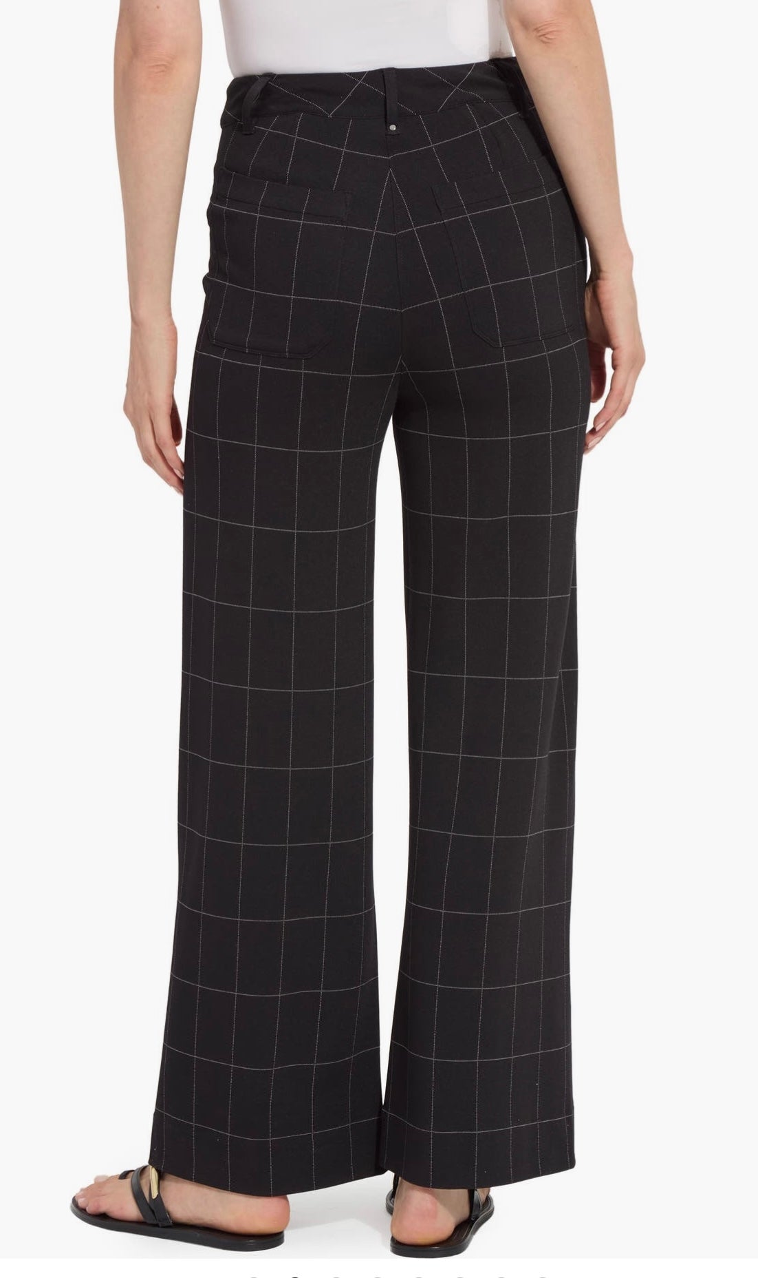 Erin Hi Waist Wide Leg Ponte/ Double