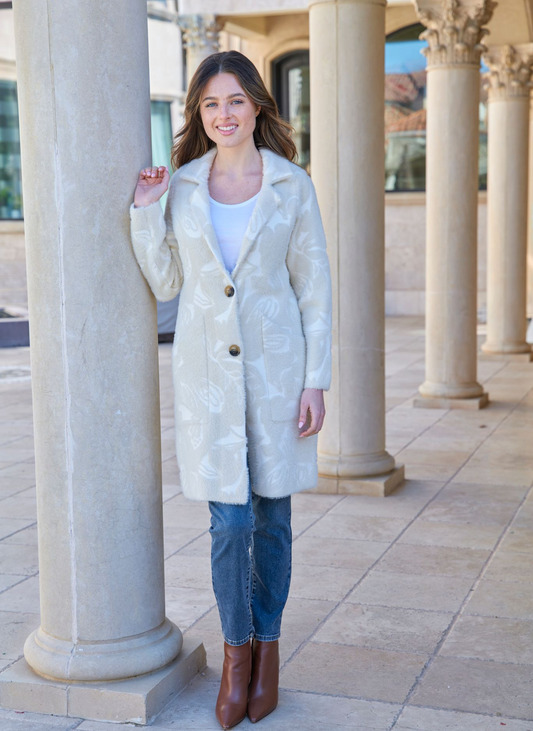 Cozy Long Cardigan/ Natural