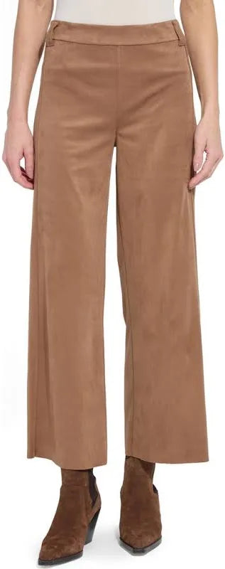 Vionette Vegan Suede wide leg trouser/ Lux