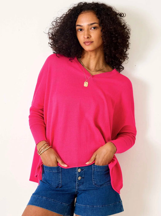 Catalina V-neck sweater/ Lipstick