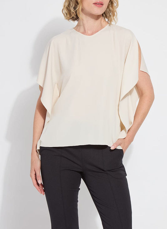 Carmen “V” neck Scarf top / sailcloth