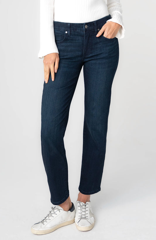 Rowan comfort waist slim jean petunia blue