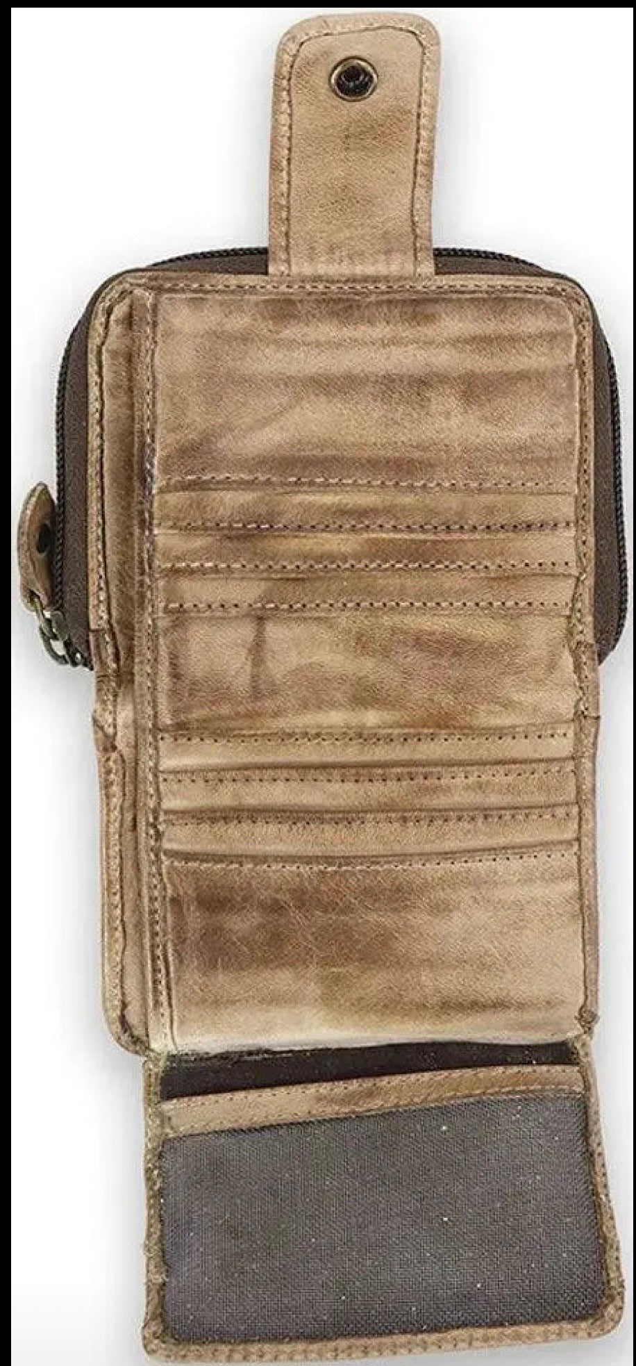 Women’s Plus leather wallet / oats