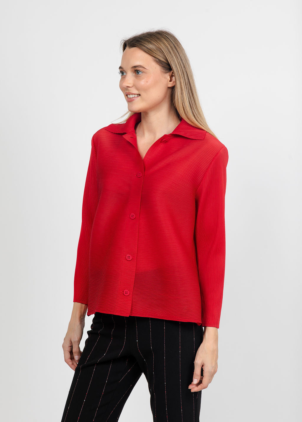 Parisian Pleats Night Out top/jacket in Roma