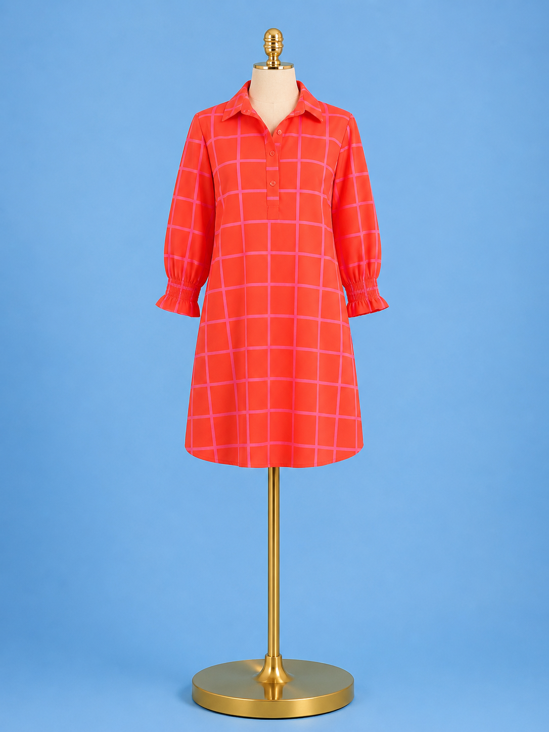Kimberly Park Dress Red and Pink