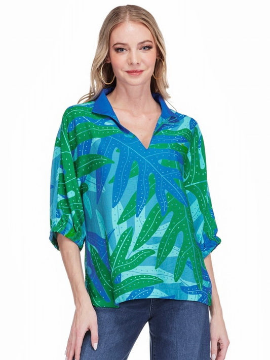 Collar Top/ Fernfall