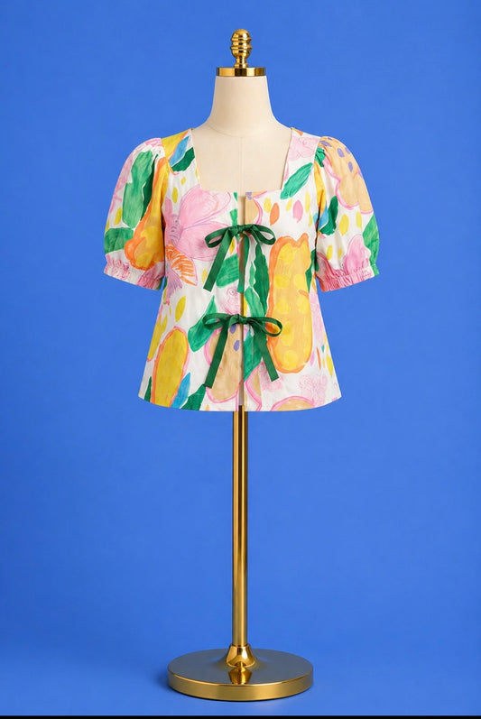 Front Bow Blouse