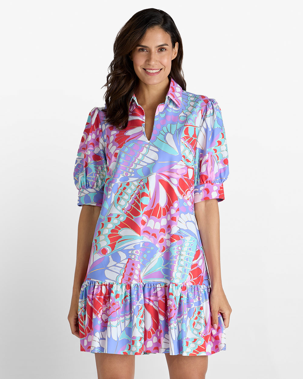 Tierney Dress / Butterfly Mosiac Gold