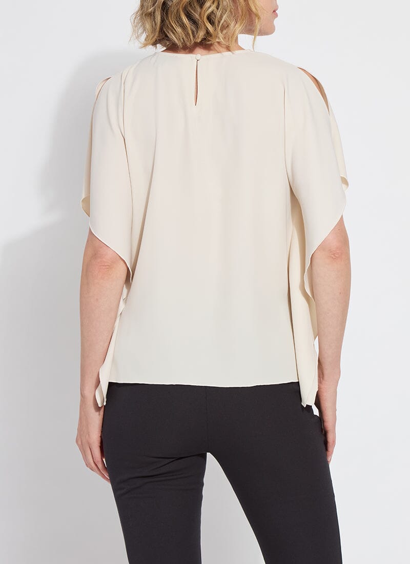 Carmen “V” neck Scarf top / sailcloth