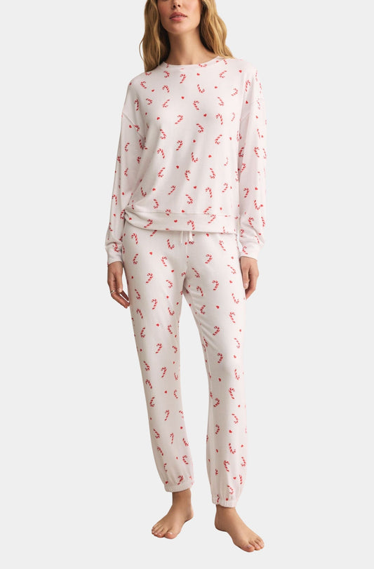 Cozy Candy Cane Set| white