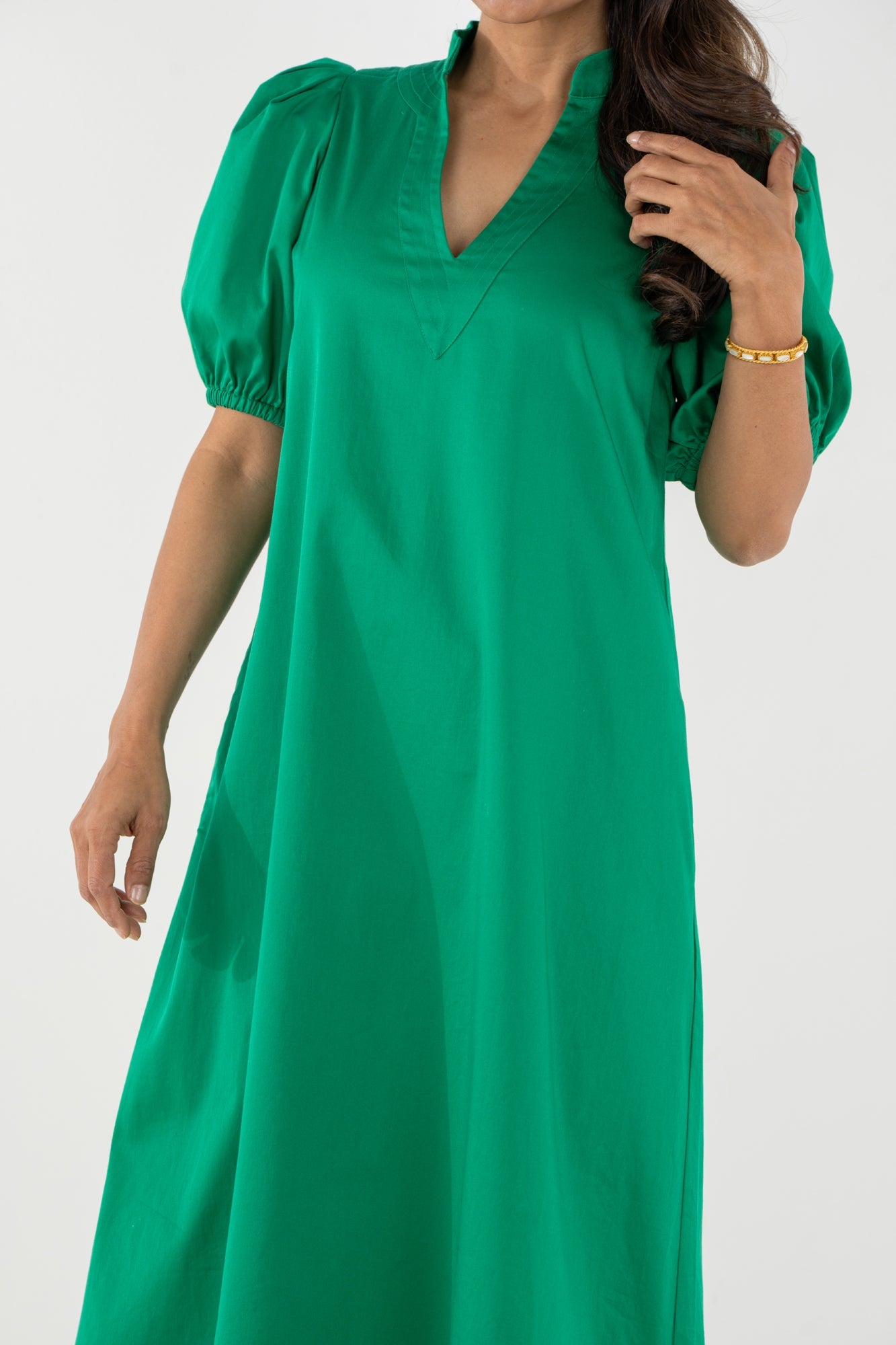 Hampton Dress / Jellybean Cotton Poplin