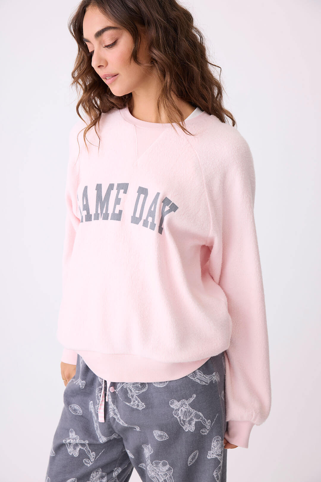 P.J. Salvage L/S Game Day Sweater (Blush)