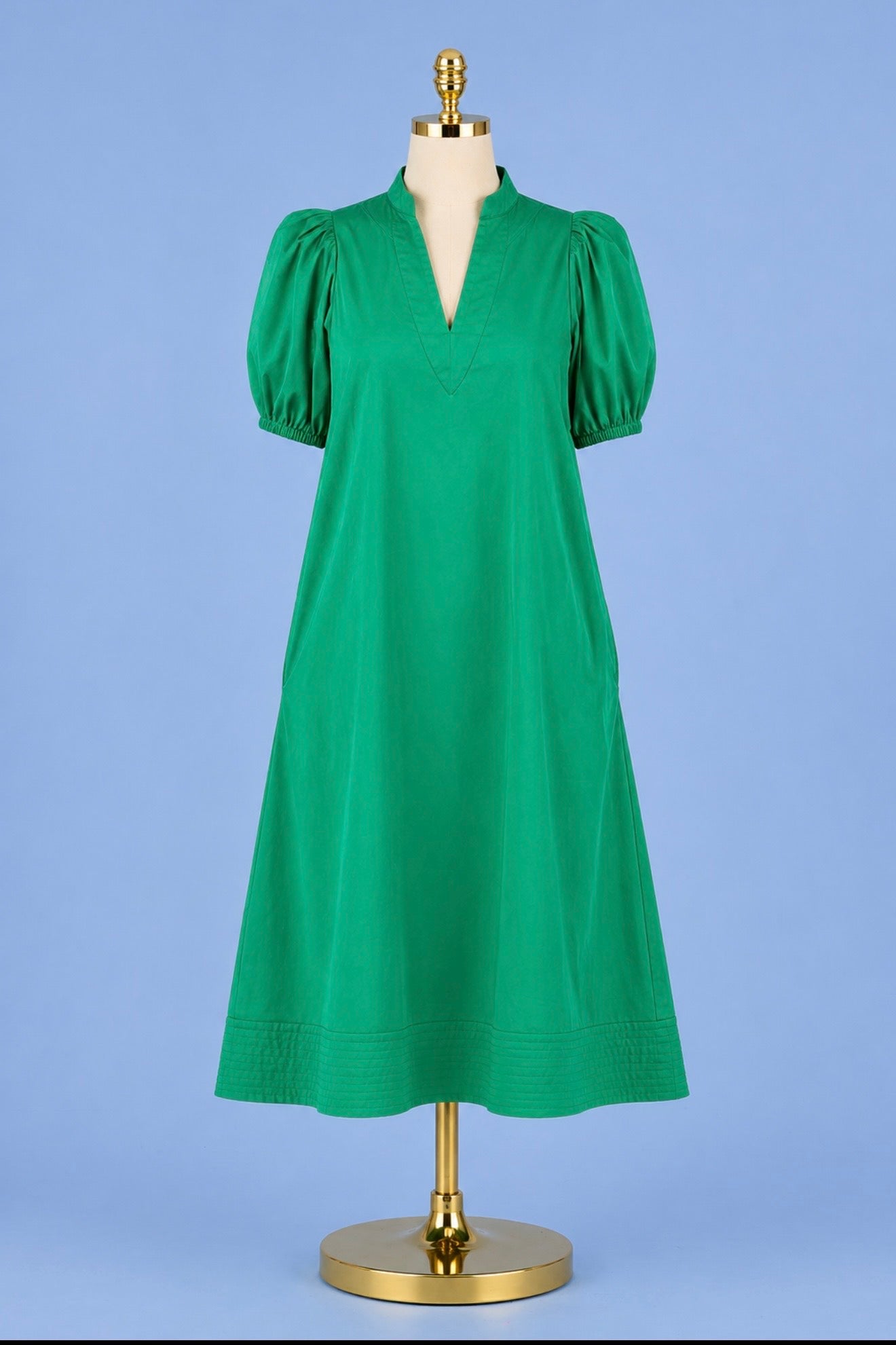 Hampton Dress / Jellybean Cotton Poplin