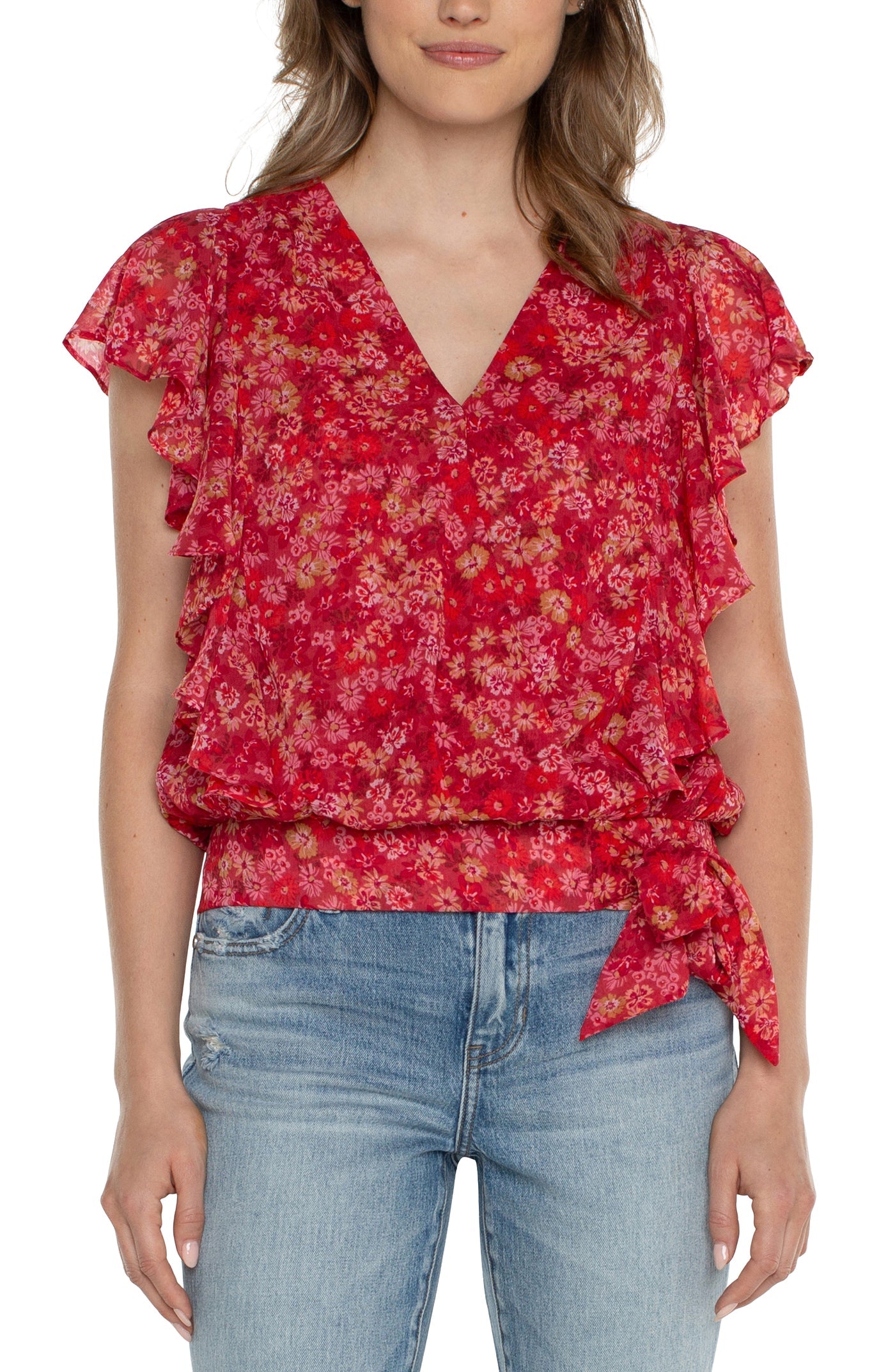 Liverpool top berry blossom top