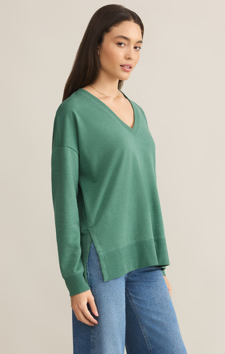 Modern v neck Weekender / Botanical Green