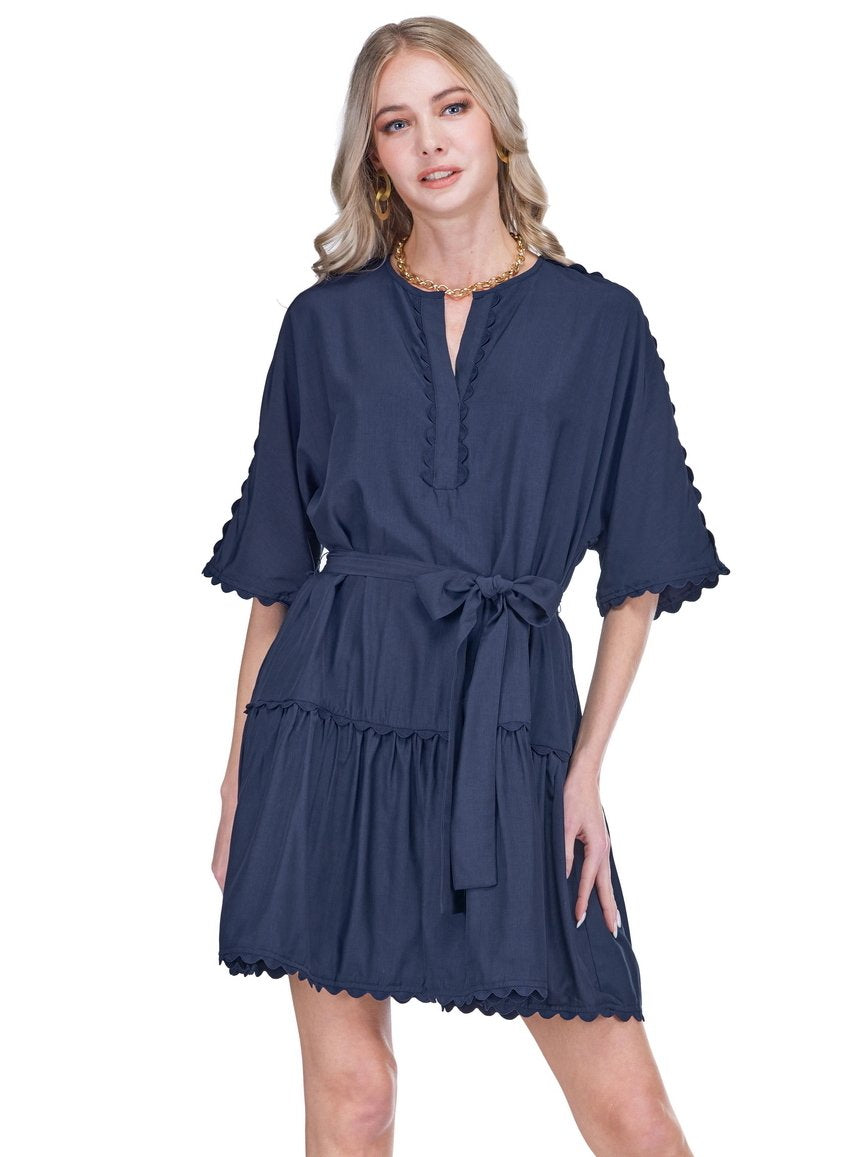 Ric Rac Navy Dress