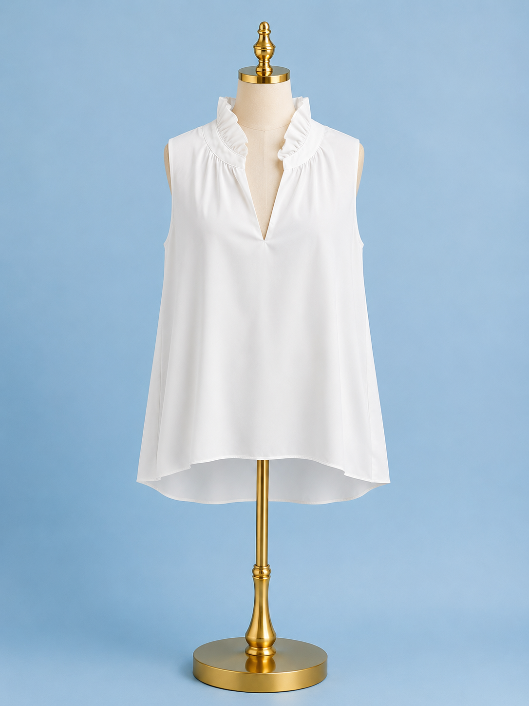 Ruffles Neck Shell