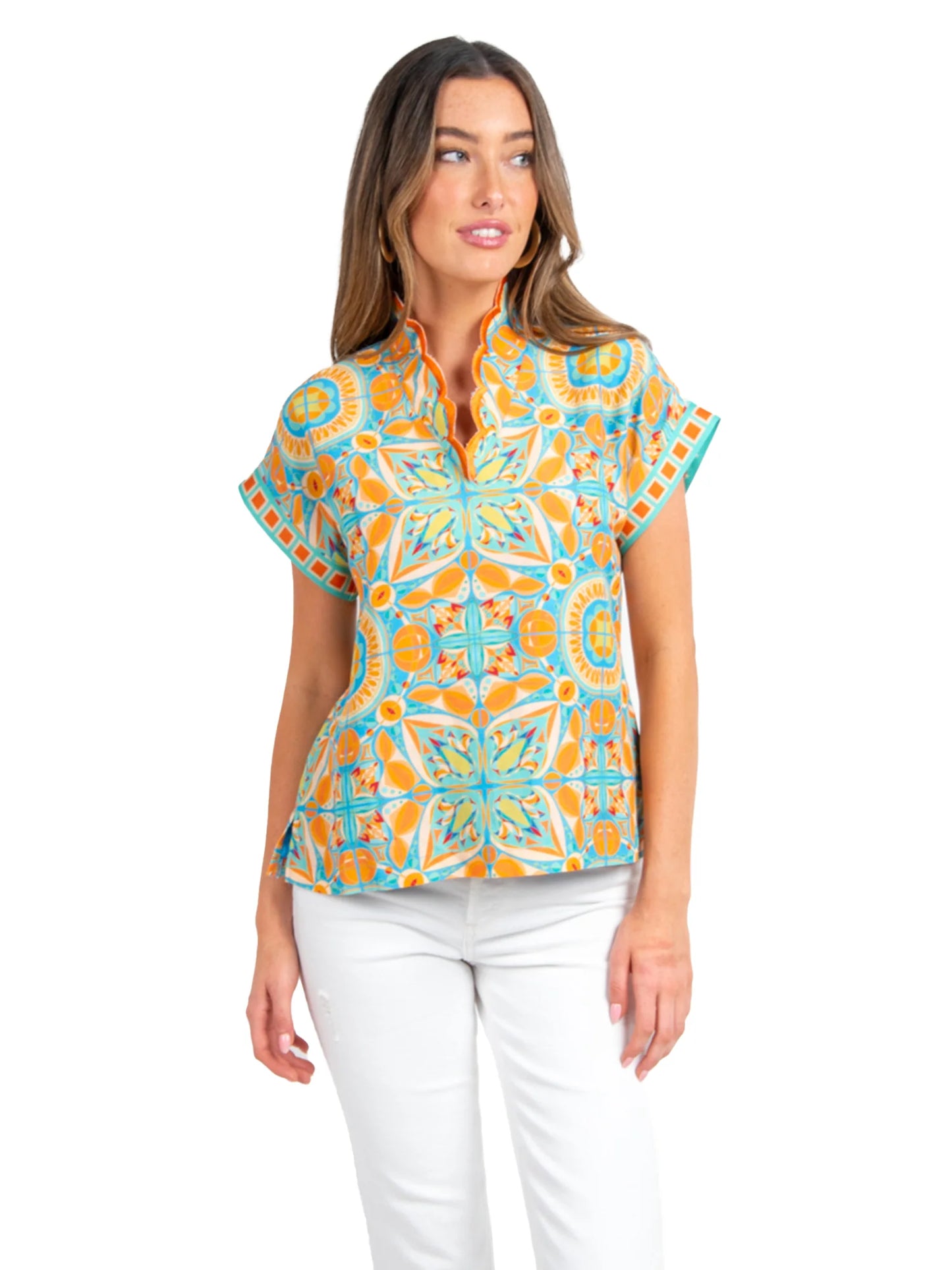 Emily McCarthy Orchid Top in Poolside