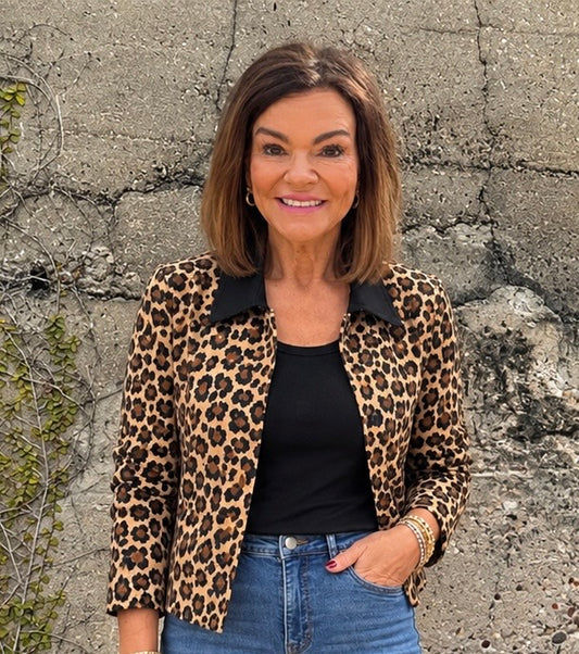 Cheeta Contrast Jacket