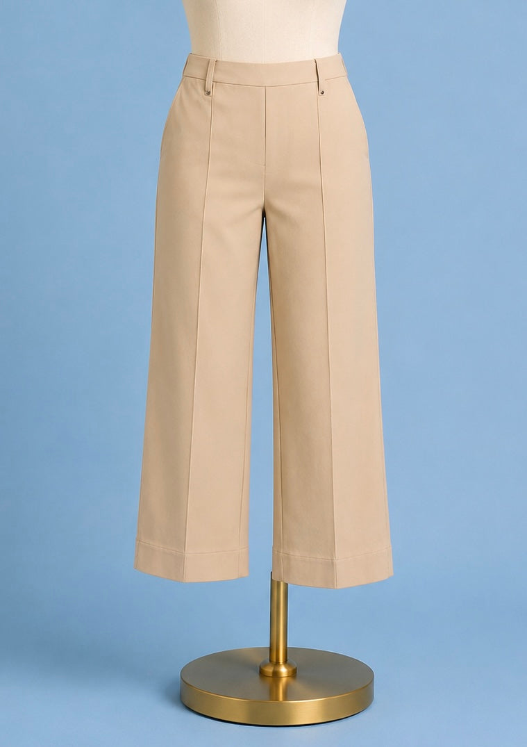 Miranda Straight Leg Trouser / khaki