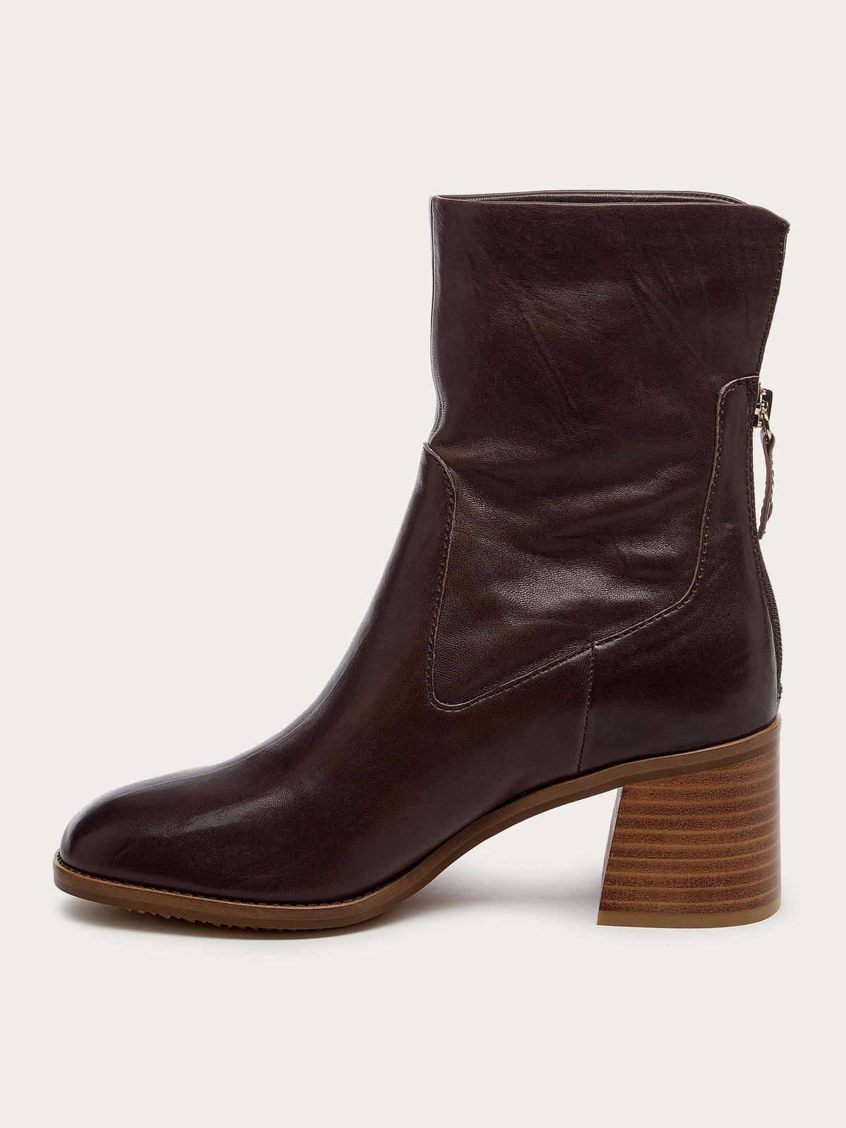 Island Cacoa Leather Booties