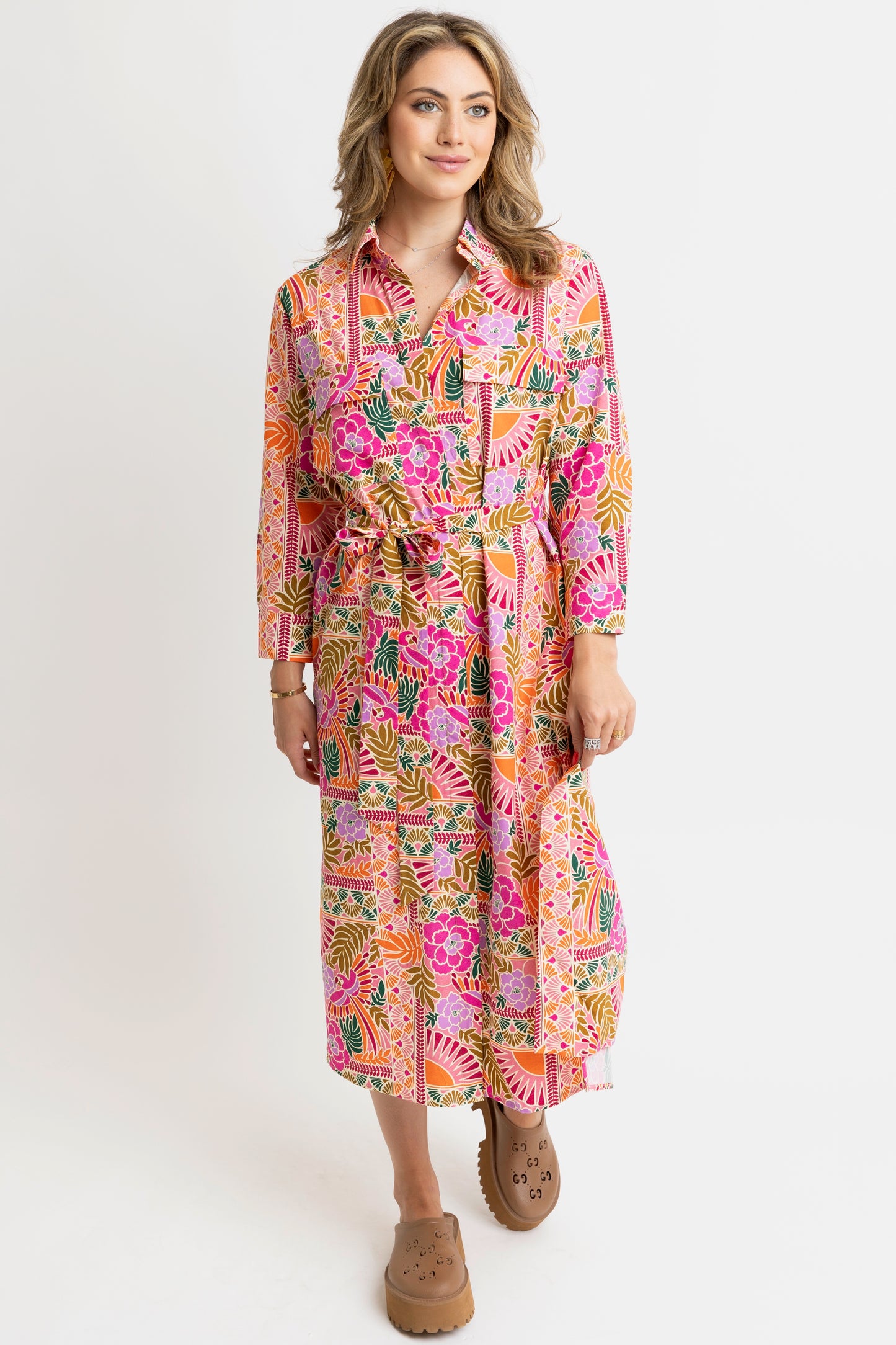 Toucan Shirt Dress