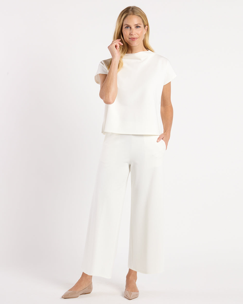 Lolly Ponte Pant/ cream