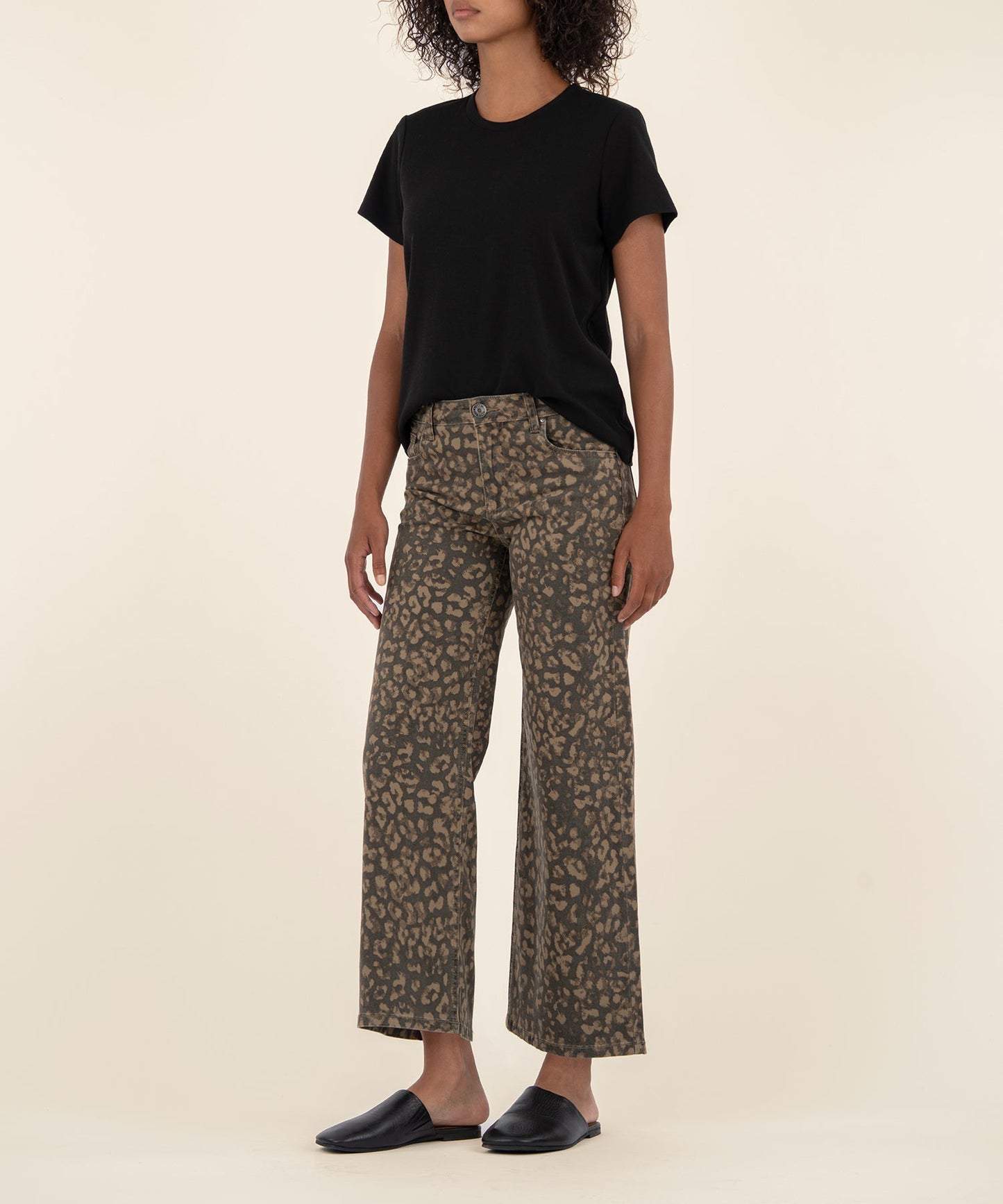 Meg High Rise Wide leg/ wood