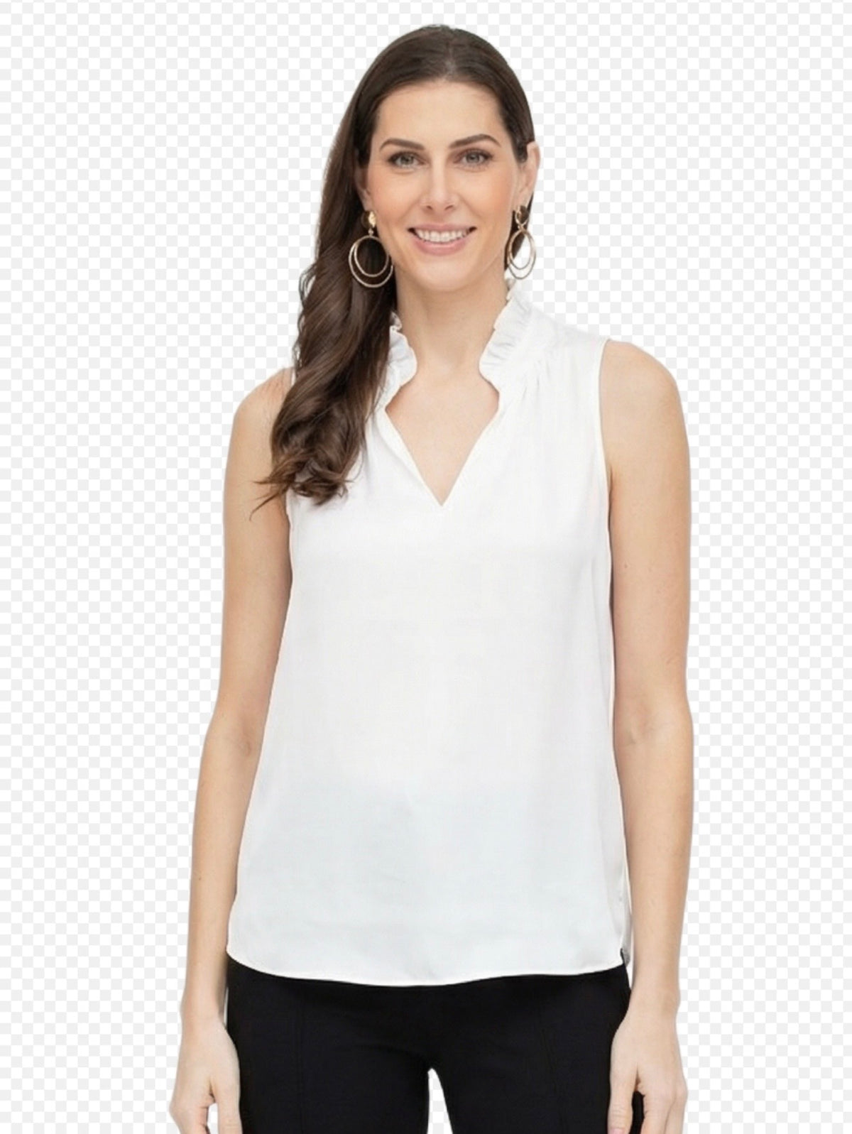 Ruffles Neck Shell