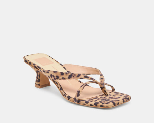 Suede Leopard heel
