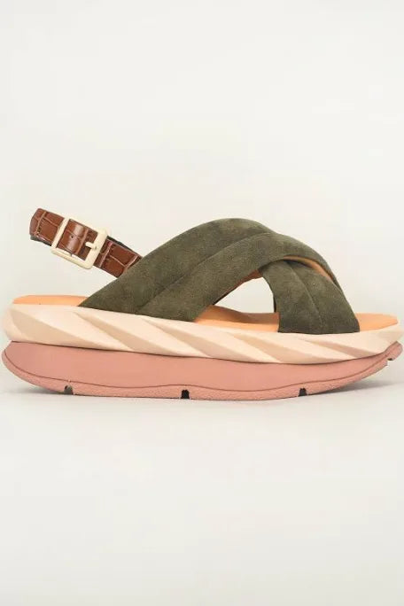 4ccccees Mellow Me Sandals Moss